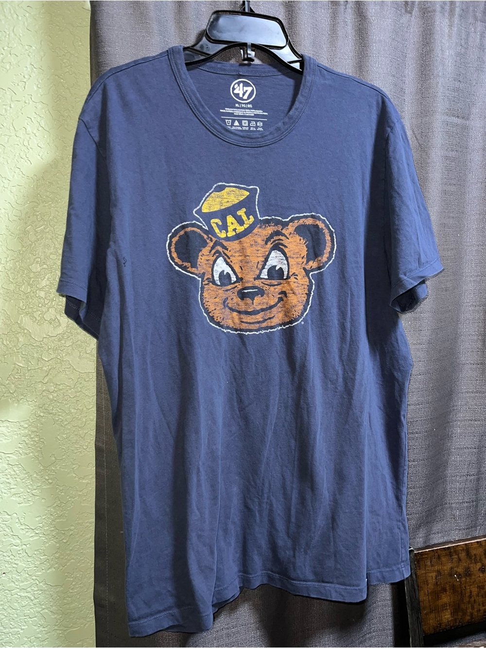 47 Navy T-Shirt with CAL Bear Graphic